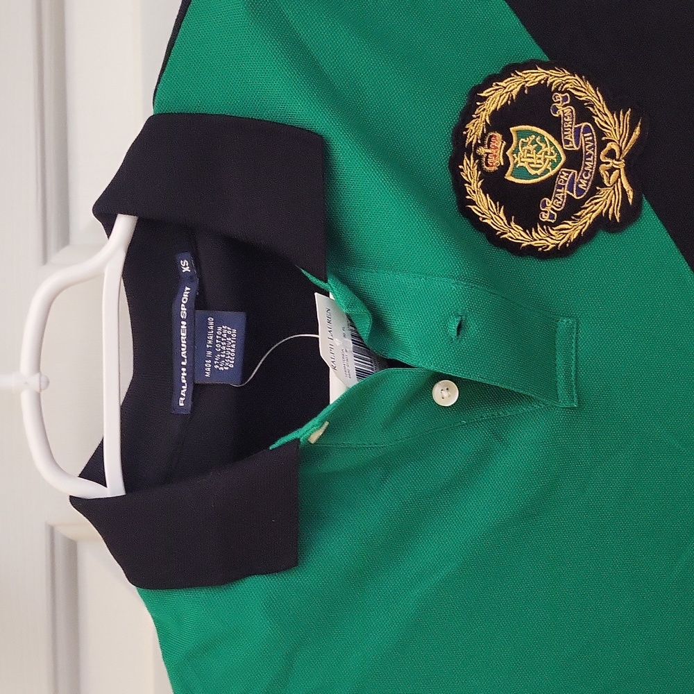 NWT Ralph Lauren Polo Dress in Black and Green, Size XS - Picture 6 of 9